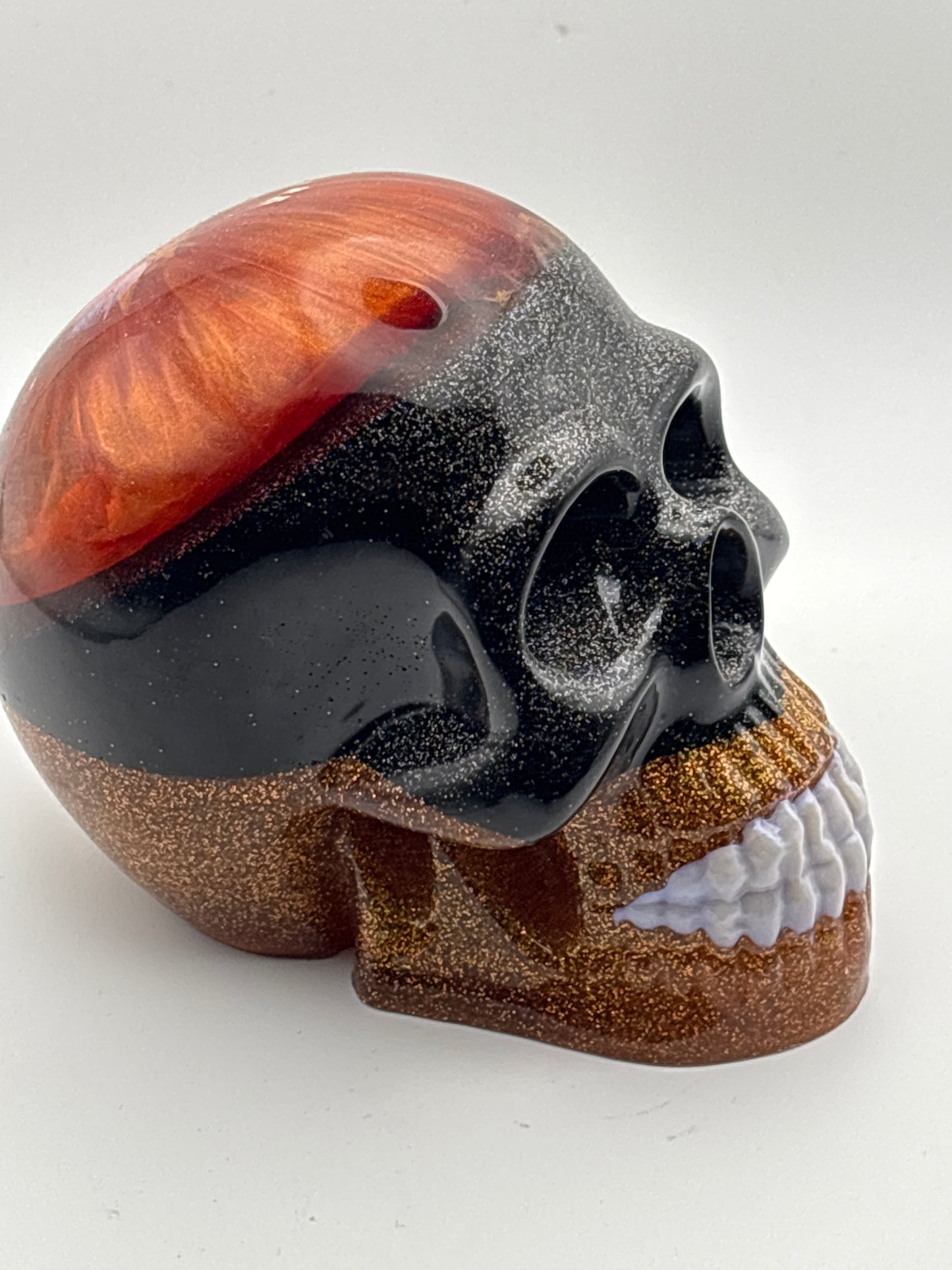 Beautiful hand made large resin skull